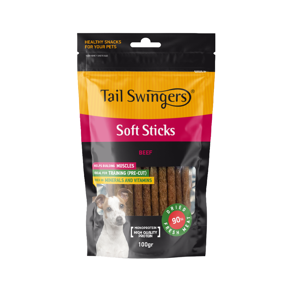 PURE BEEF SOFT STICKS 100 gr — Tailswingers