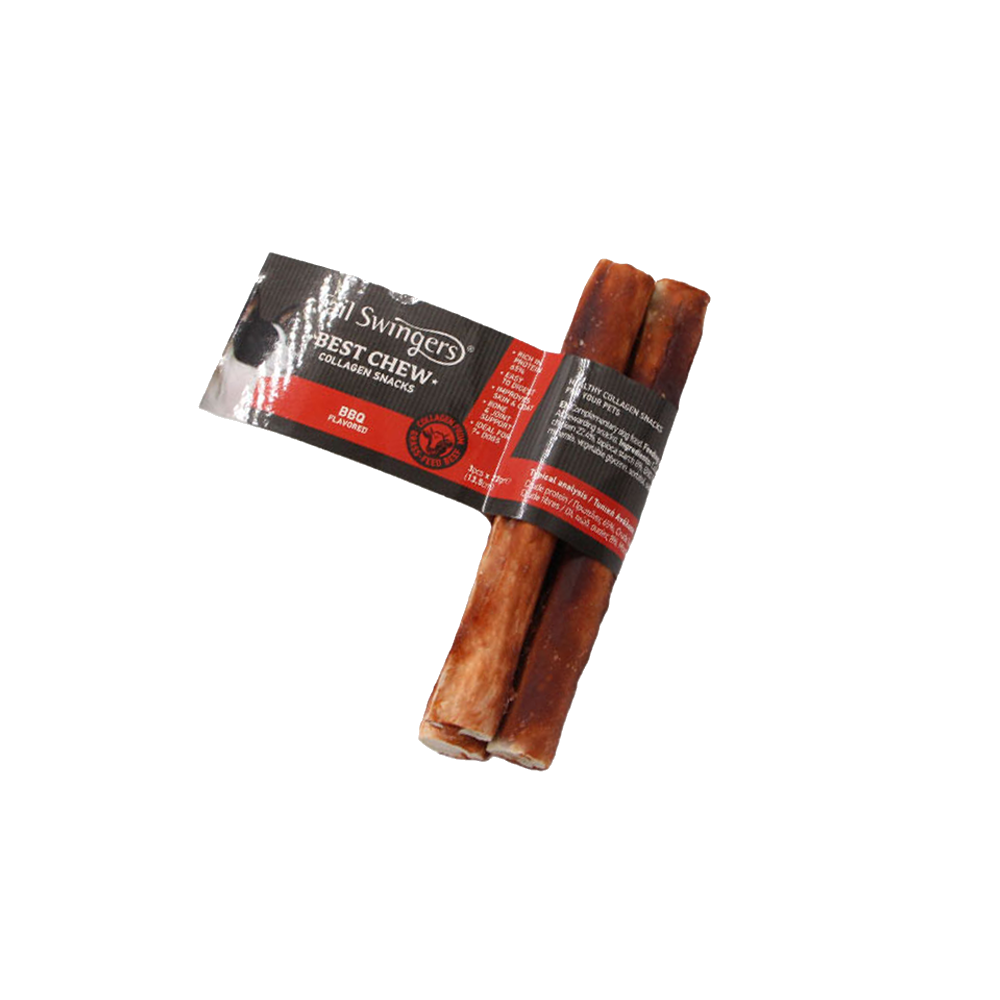 COLLAGEN STICKS-BBQ 12PCS (13.5cm 22gr*3pcs) — Tailswingers