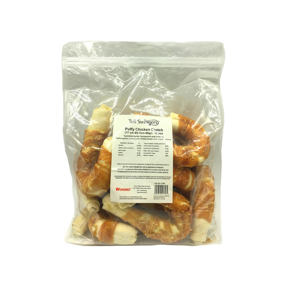 PUFFY CHICKEN CRUTCH 17CM Φ3.5-80GR 12 pcs. — Tailswingers