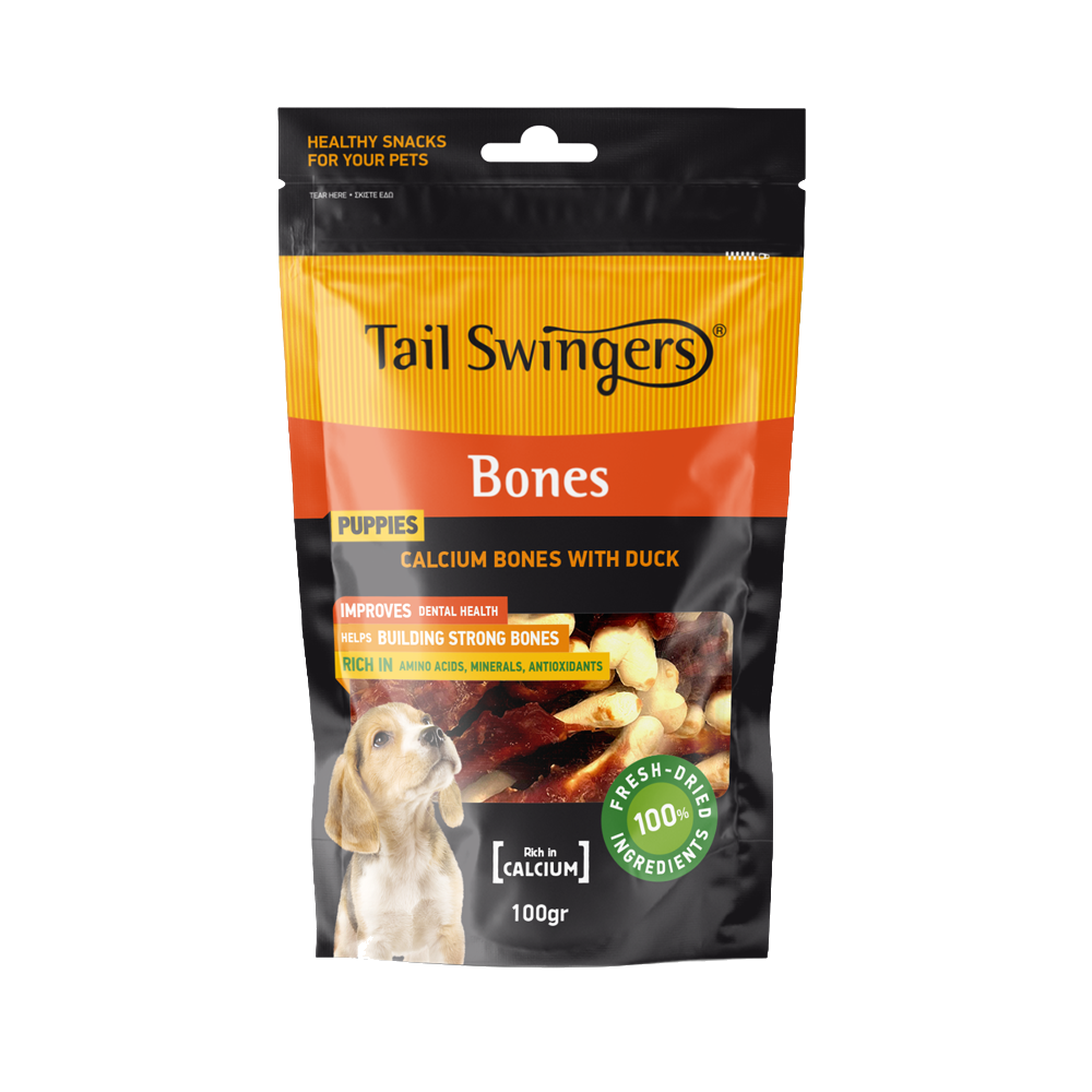 BONES CALCIUM WITH DUCK 100gr — Tailswingers