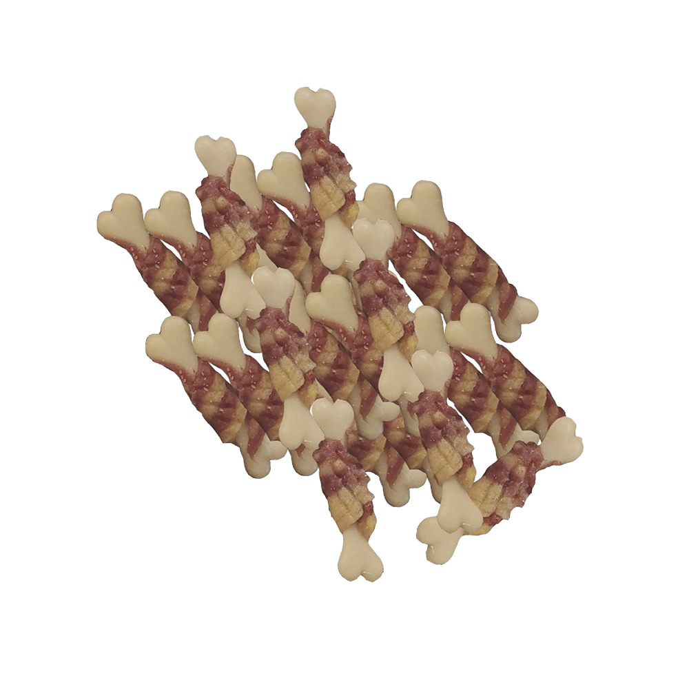 CALCIUM BONE w DUCK & CHICKEN 7cm 65pcs — Tailswingers