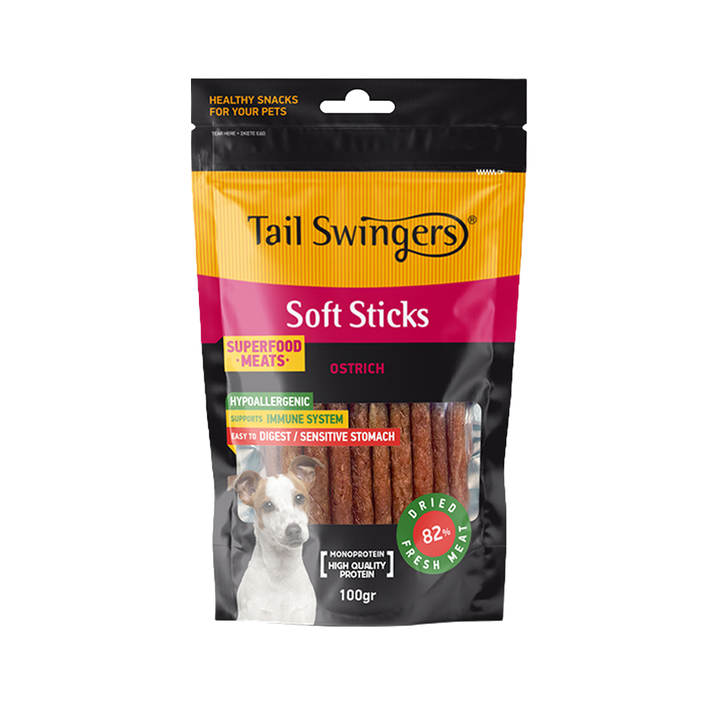 OSTRICH SOFT STICKS 100 gr — Tailswingers