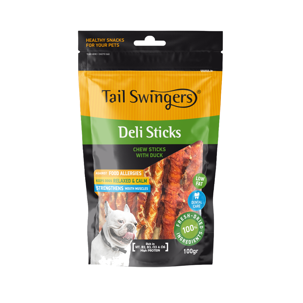 DELI STICKS WITH DUCK 100gr — Tailswingers