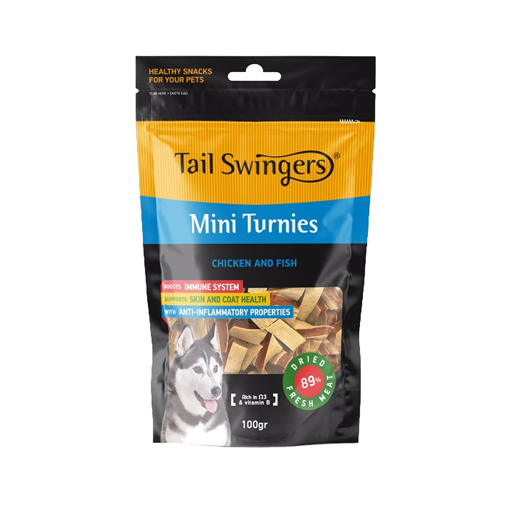 MINI TURNIES CHICKEN WITH FISH 100 gr. — Tailswingers